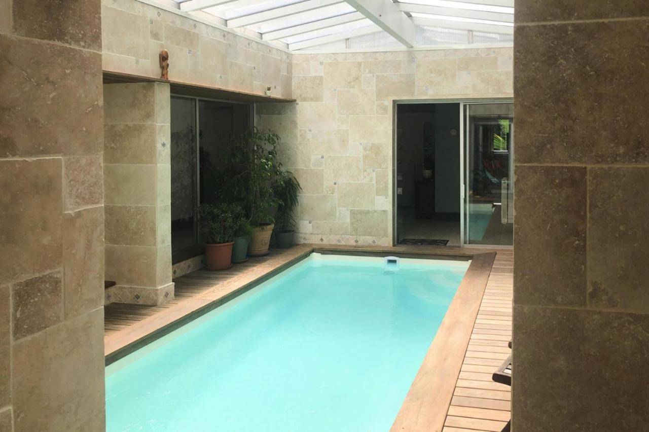 Holiday Home With Indoor Pool, Le Porge Exteriör bild